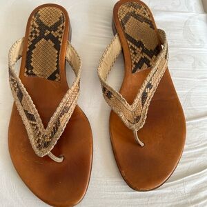 Cole Hahn genuine python made in Italy size 10 sandals